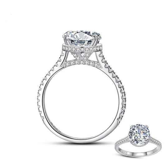 Anillo de Plata Esterlina 925 Mujer - Diseño Luxury Trendy
