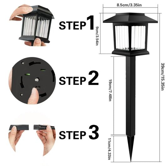Lámpara Solar de Jardín con Enchufe - Iluminación Automática - Image 7