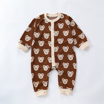 Mameluco Tejido de Otoño para Bebé con Diseño de Osito - Image 7