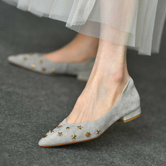 Zapatos Planos Puntiagudos con Acabado Satinado - Cómodos y Versátiles - Image 8