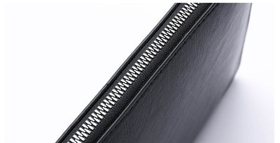 Cartera Ejecutiva de Cuero PU a Cuadros para Hombre - Image 19