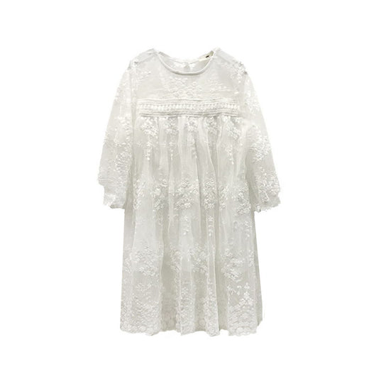 Vestido Princesa Niña con Encaje y Malla Elegante - Image 5