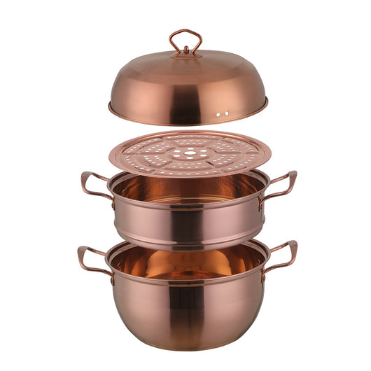 Olla Multiusos de Acero Inoxidable con Capas de Color - Dual para Sopas y Guisos - Image 16