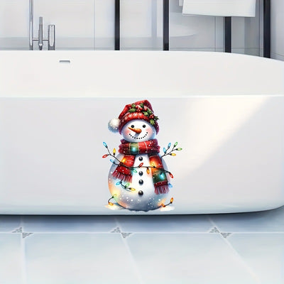 Pegatinas Navideñas Impermeables para Baño - Muñeco de Nieve - Image 5
