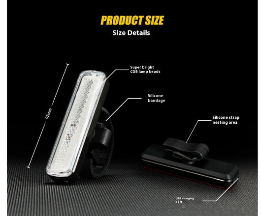 Luz Frontal para Bicicleta con Carga USB - Seguridad Garantizada - Image 6