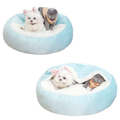 Cama Ortopédica para Perros y Gatos con Manta Térmica y Capucha - Image 5