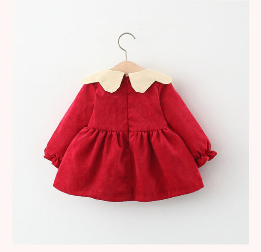 Vestido Bebé Osito Colores Puros en Pana Suave - Image 23