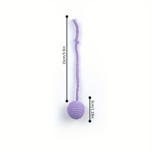 Pelota Interactiva para Gatos con Cuerda y Campana Incorporada - Image 2