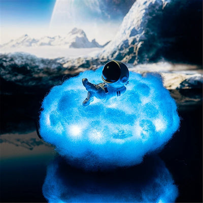 Lámpara Astronauta con Nubes LED y Efecto Arcoíris para Niños - Image 3
