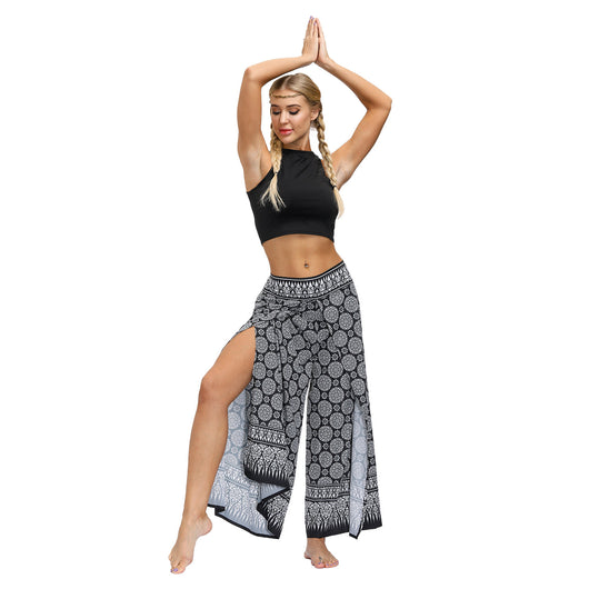 Pantalones Yoga Boho Estampado Étnico para Entrenamientos al Aire Libre - Image 25