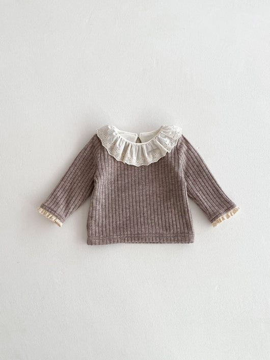 Blusa de Encaje con Cuello Peter Pan para Mujer - Image 34