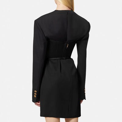 Conjunto Vestido Mini Dos Piezas Cintura Pez Otoño Invierno - Image 13