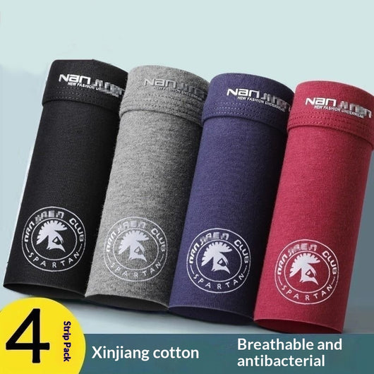 Pack de 4 Bóxers Cómodos de Algodón Transpirable para Hombre con Diseños - Image 6