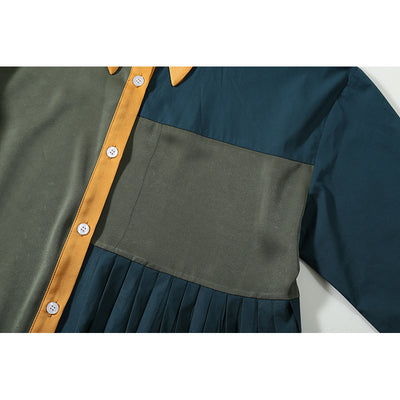 Vestido Casual Estilo Hong Kong con Combinación de Colores - Image 3