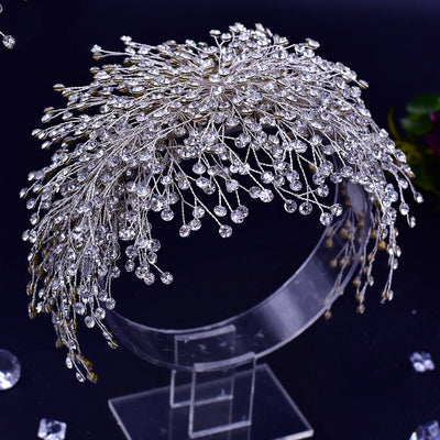 Diadema Nupcial con Cristales Brillantes - Accesorio Artesanal para el Cabello - Image 10
