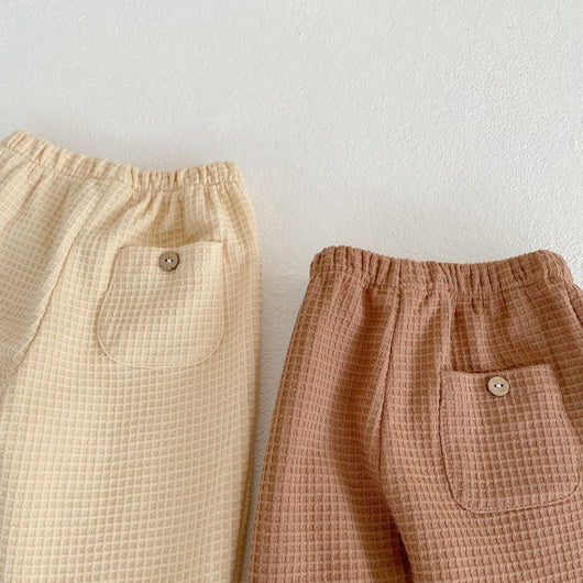 Pantalones Holgados de Algodón Acanalado para Niños - Image 7