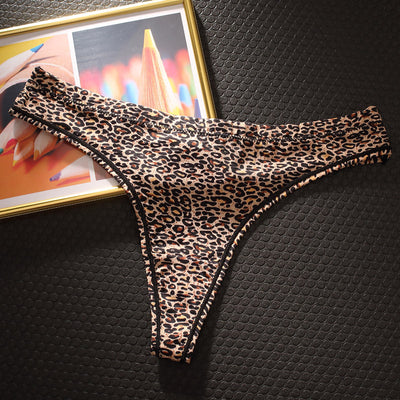 Tanga Estampado Leopardo Estilo Europeo Sexy Sin Costuras - Image 3