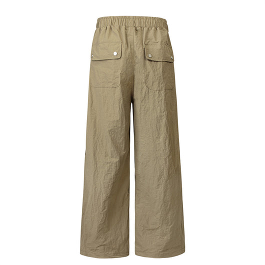 Pantalones Cargo Overol con Cordón Ajustable - Estilo Urbano Holgado para Hombre - Image 19