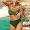 Bikini de Cintura Alta con Estampado y Corte Sensual
