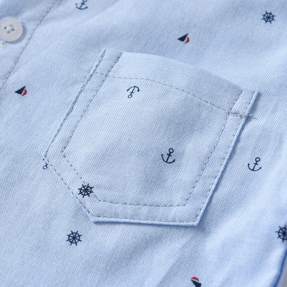 Camisa de Cuadros para Niño con Tirantes Largos