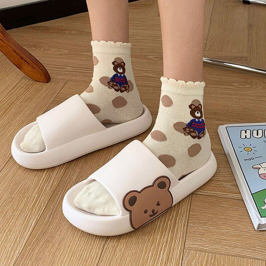 Pantuflas de Pareja con Suela Gruesa para el Hogar - Image 3
