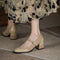 Zapatos Mary Jane Vintage con Tacón Grueso y Punta Cuadrada para Mujer