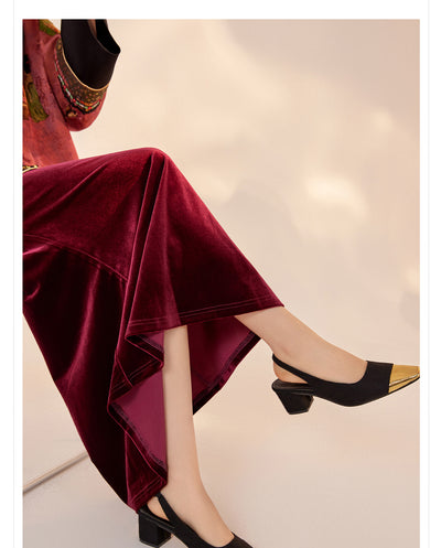 Falda Larga Estilo Nacional Otoño - Diseño Elegante y Moderno - Image 17