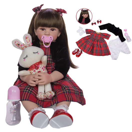 Muñeca Reborn de 60 cm con Cuerpo de Tela - Bebé Realista - Image 4