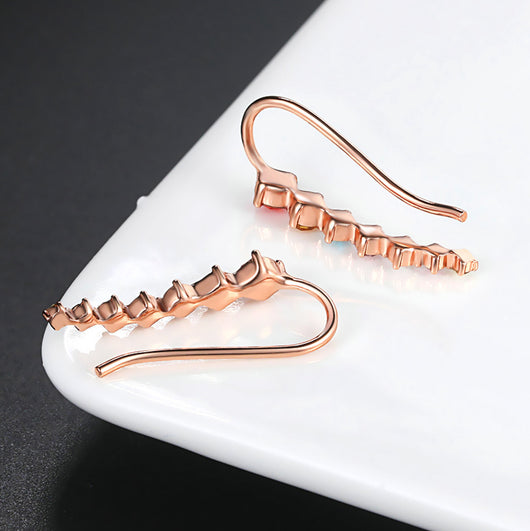 Aretes de Zirconia Colgante en Estilo Simple - Image 4