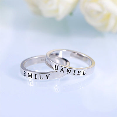 Anillo de Plata Esterlina S925 Personalizado Brillante para Hombre - Image 8