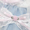 Tie A Sweet Lace Bow Collar Blanco powder