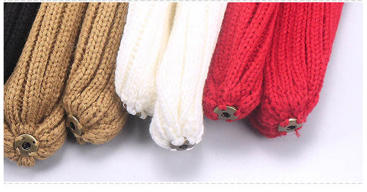 Conjunto Gorro y Bufanda de Lana con Pompones para Niños - Image 6