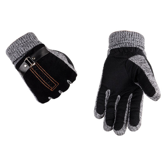 Guantes de Piel de Cerdo para Hombre Invierno Esquí Conducción Outdoor - Image 4