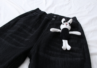 Jeans de Cintura Alta Bunny Accessory - Image 10