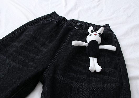 Jeans de Cintura Alta Bunny Accessory - Image 10