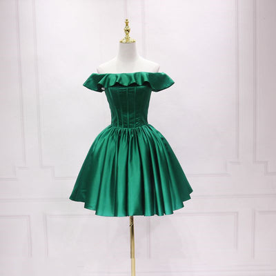 Vestido de Noche Elegante con Manga Volante Asimétrica - Image 5