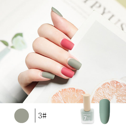 Esmalte de Uñas Mate Nude sin Horno de Secado Rápido - Image 5