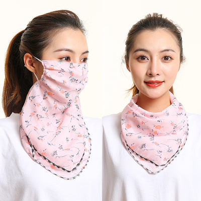 Pañuelo de Seda Protector Solar para Mujer - Máscara Cuello y Cara Verano - Image 19