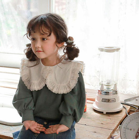 Suéter Infantil con Solapa Grande Estilo Dulce - Image 14