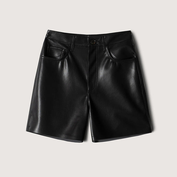 Shorts de Cuero Talle Alto para Mujer - Diseño Casual y Versátil - Image 6