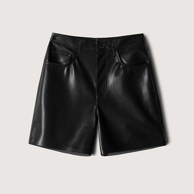 Shorts de Cuero Talle Alto para Mujer - Diseño Casual y Versátil - Image 6