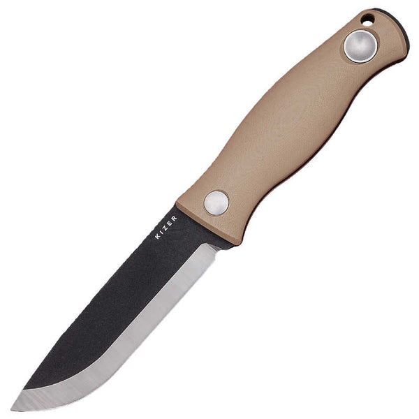 Cuchillo de Campamento Portátil con Hoja de Acero 1095 y Mango Mikata