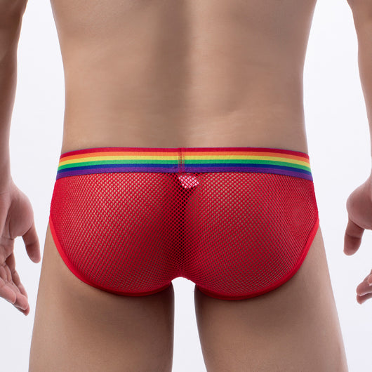 Bóxer Deportivo de Malla Arcoíris para Hombre - Image 12