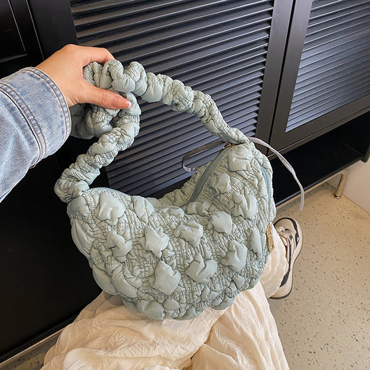 Bolso Bandolera Plisado Cloud - Versátil y Elegante para Todos tus Estilos - Image 8