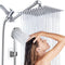 Ducha de Brazo Extensible Cromada Multifunción con Alcachofa de Acero Inoxidable