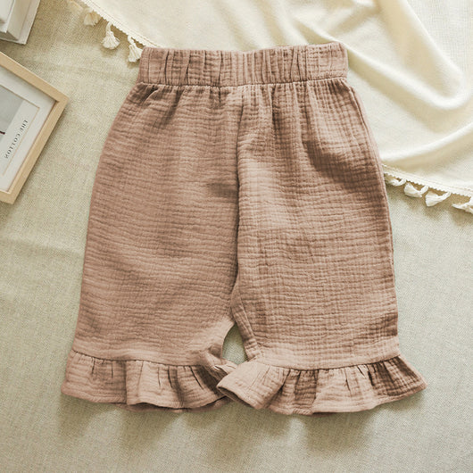 Shorts de Algodón con Volantes para Niñas - Versátiles y Cómodos - Image 4