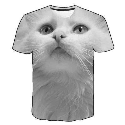 Playera de Verano para Niños Estampado Gatito Coreano - Image 22