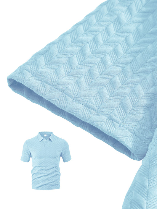 Camisa Casual de Manga Corta con Solapa para Hombre - Conjunto Versátil de Verano - Image 17