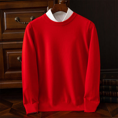 Suéter Holgado de Cuello Redondo para Hombre - Manga Larga Casual y Profesional - Image 17