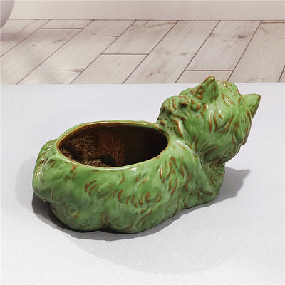 Maceta de Cerámica con Diseño de Gato Adorable para Suculentas y Flores - Image 8